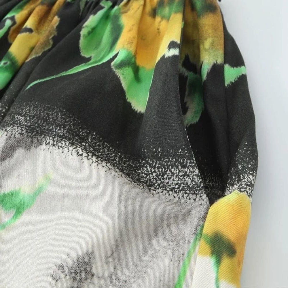 ZARA ZW WOMAN COLLECTION 2pc Co Ord Set Midi skirt & Blouse Size Medium NWT - Picture 13 of 16